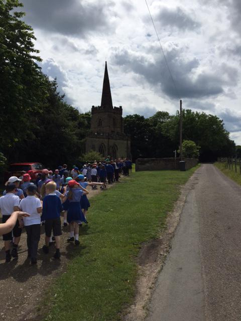 Our children on their way to church